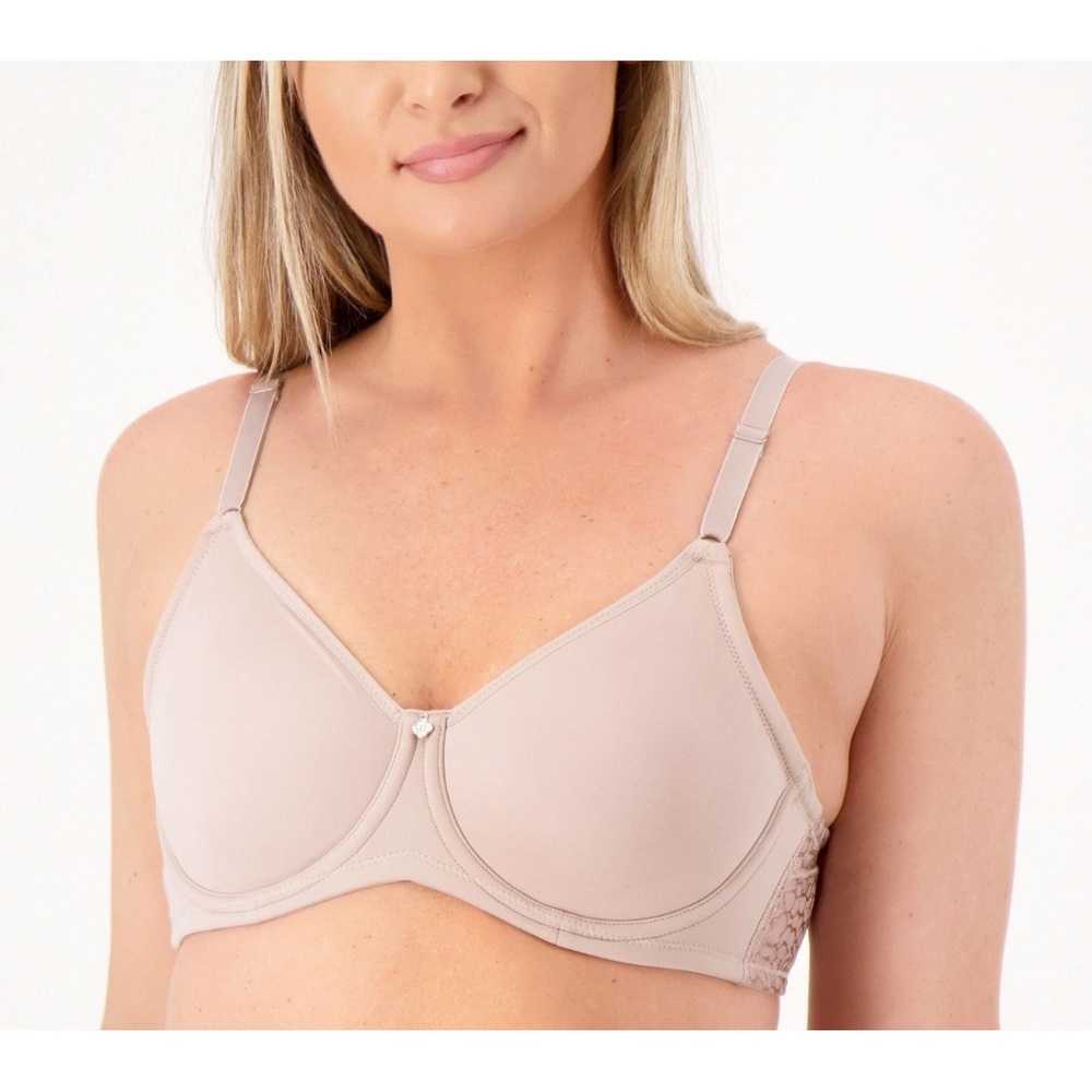 Breezies~Jacquard Back Smoothing Underwire Bra~Size 46D